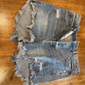 We the Free Women 31 Frayed Denim Shorts